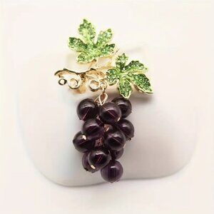 🍏50% OFF/3+...Bunch of Grapes Brooch/Pendant